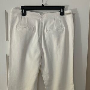 Pilcro and the Letterpress White Flare Jeans